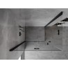 Mexen Mist-F Duo cabine de douche pliante gauche 115 x 90 cm, transparent, noire - 8A6-115L-090P-70-00