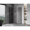 Mexen Mist-F Duo cabine de douche pliante gauche 120 x 115 cm, transparent, noir - 8A6-120L-115P-70-00