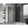 Mexen Mist-F Duo cabine de douche pliable droite 75 x 85 cm, transparent, noir - 8A6-075L-085P-70-00