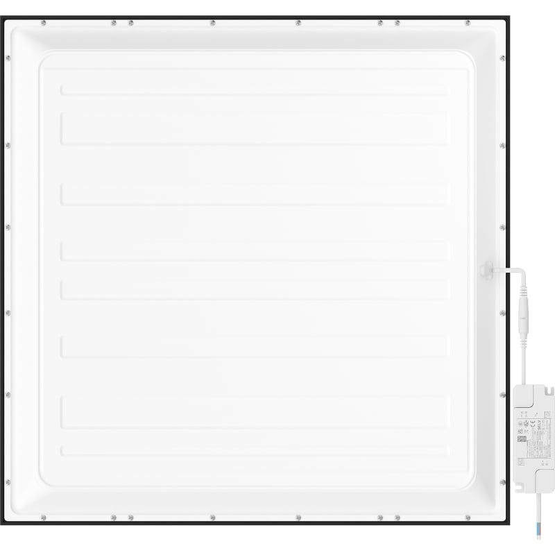 Mexen Brill panneau de plafond LED encastré 60 x 60 cm, 40W, Neutre - 4000K, 3600 lm, noir - L200-060-060-4040-70
