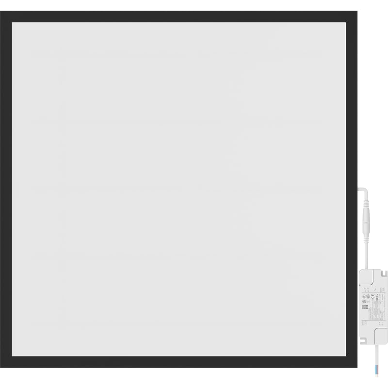 Mexen Brill panneau de plafond LED encastré 60 x 60 cm, 40W, Neutre - 4000K, 3600 lm, noir - L200-060-060-4040-70