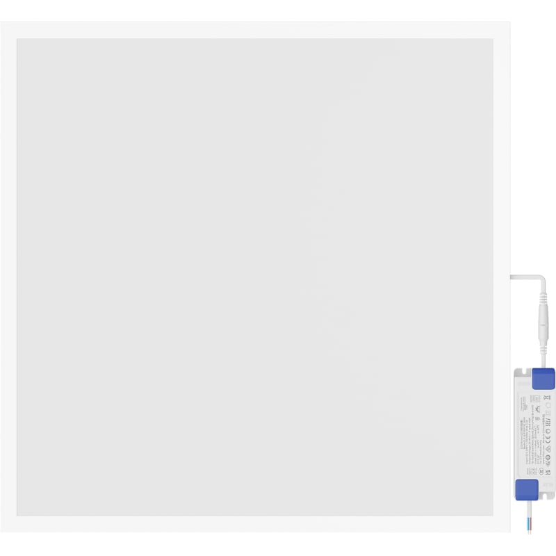 Mexen Brill+ panneau de plafond LED encastré 60 x 60 cm, 48 W, Neutre - 4000K, 5280 lm, blanc - L201-060-060-4840-20