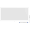 Mexen Brill-S panneau LED de plafond monté en surface 60 x 30 cm, 24W, Neutre - 4000K, 2880 lm, blanc - L207-060-030-2440-20