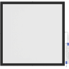Mexen Brill-S panneau LED de plafond en saillie 60 x 60 cm, 36W, Neutre - 4000K, 3960 lm, noir - L207-060-060-3640-70