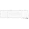 Mexen Brill-S panneau de plafond LED en saillie 120 x 30 cm, 36W, Neutre - 4000K, 5184 lm, blanc - L207-120-030-3640-20