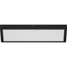 Mexen Brill-S panneau de plafond LED en saillie 60 x 30 cm, 24W, Neutre - 4000K, 2640 lm, noir - L207-060-030-2440-70