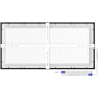 Mexen Brill-S panneau de plafond LED en saillie 60 x 30 cm, 24W, Neutre - 4000K, 2640 lm, noir - L207-060-030-2440-70