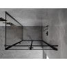 Mexen Mist-F cabine de douche pliante droite 120 x 80 cm, cadre noir, noir - 8A6T-120-080-70-70-P