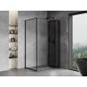 Mexen Mist-F cabine de douche pliante droite 120 x 90 cm, cadre noir, noir - 8A6T-120-090-70-70-P