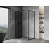 Mexen Mist-F cabine de douche pliante gauche 75 x 85 cm, cadre noir, noir - 8A6T-075-085-70-70-L
