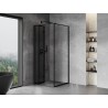 Mexen Mist-F cabine de douche pliante gauche 110 x 110 cm, cadre noir, noir - 8A6T-110-110-70-70-L