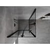 Mexen Mist-F Duo cabine de douche pliante 95 x 95 cm, cadre noir, noir - 8A6-095L-095P-70-70