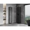 Mexen Mist-F Cabine de douche pliante Duo, droite, 85 x 95 cm, cadre noir, noir - 8A6-085L-095P-70-70