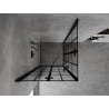 Mexen Mist-F Duo cabine de douche pliante 90 x 90 cm, grille noire, noir - 8A6-090L-090P-70-77