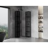 Mexen Mist-F Duo cabine de douche pliante 110 x 110 cm, grille noire, noire - 8A6-110L-110P-70-77