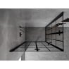 Mexen Mist-F Duo cabine de douche pliante gauche 120 x 75 cm, grille noire, noir - 8A6-120L-075P-70-77