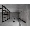 Mexen Mist-F Duo cabine de douche pliante droite 90 x 120 cm, grille noire, noire - 8A6-090L-120P-70-77