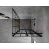 Mexen Mist-F cabine de douche pliante droite 70 x 70 cm, grille noire, noir - 8A6T-070-070-70-77-P