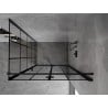 Mexen Mist-F cabine de douche pliable droite 120 x 75 cm, grille noire, noir - 8A6T-120-075-70-77-P