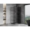 Mexen Mist-F cabine de douche pliante droite 85 x 85 cm, grille noire, noir - 8A6T-085-085-70-77-P