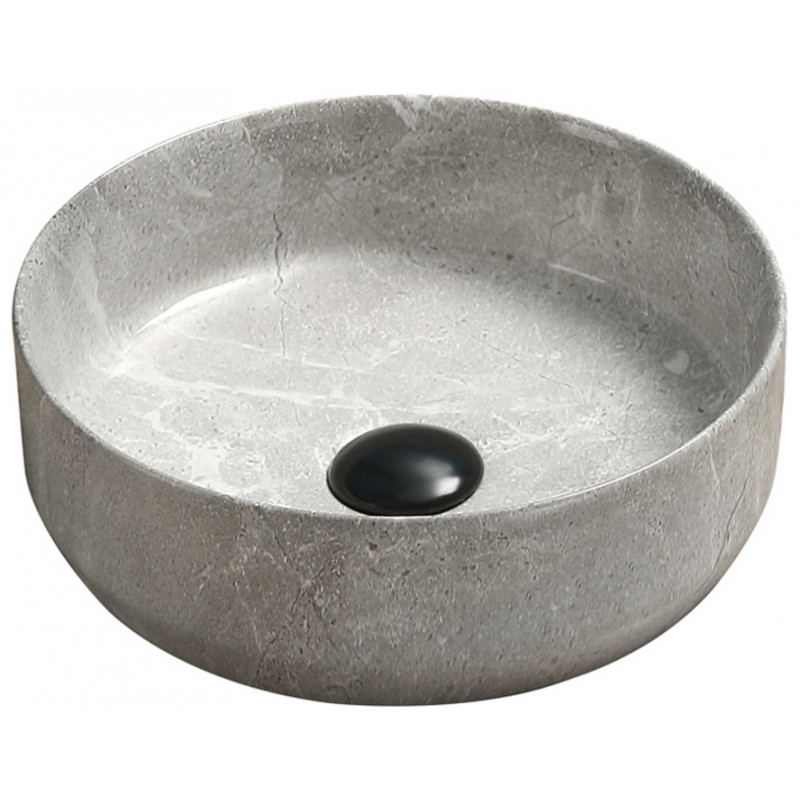 Mexen Felicia lavabo sur plan 39 x 39 cm, pierre grise - 21363962