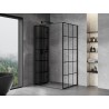 Mexen Mist-F cabine de douche pliante gauche 75 x 70 cm, grille noire, noir - 8A6T-075-070-70-77-L