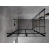 Mexen Mist-F cabine de douche pliante gauche 80 x 70 cm, grille noire, noir - 8A6T-080-070-70-77-L