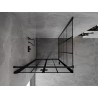 Mexen Mist-F cabine de douche pliable gauche 95 x 95 cm, grille noire, noir - 8A6T-095-095-70-77-L