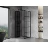 Mexen Mist-F cabine de douche pliante gauche 110 x 110 cm, grille noire, noire - 8A6T-110-110-70-77-L