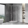 Mexen Mist cabine de douche pentagonale pivotante 100 x 100 cm, transparent, chromé - 8A8-100-100-01-00
