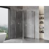 Mexen Mist cabine de douche asymétrique pentagonale pivotante 100 x 80 cm, transparent, chrome - 8A8-100-080-01-00