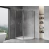 Mexen Mist cabine de douche pentagonale asymétrique pivotante 100 x 90 cm, transparent, chrome - 8A8-100-090-01-00