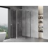 Mexen Mist cabine de douche pentagonale asymétrique à porte battante 90 x 100 cm, transparent, chromé - 8A8-090-100-01-00