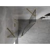 Mexen Mist cabine de douche pentagonale pivotante 100 x 100 cm, transparent, doré - 8A8-100-100-50-00