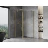 Mexen Mist cabine de douche pentagonale asymétrique pivotante 100 x 80 cm, transparent, doré - 8A8-100-080-50-00