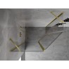 Mexen Mist cabine de douche pentagonale asymétrique pivotante 100 x 90 cm, transparent, or brossé - 8A8-100-090-55-00