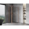 Mexen Mist cabine de douche pentagonale pivotante 100 x 100 cm, transparent, cuivre brossé - 8A8-100-100-65-00