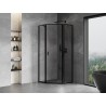 Mexen Mist cabine de douche pentagonale pivotante droite 90 x 90 cm, cadre noir, noir - 8A8-090-090-70-70-P