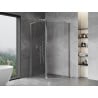 Mexen Mist L cabine de douche pentagonale asymétrique pivotante 100 x 90 cm, transparent, chrome - 8A8L-100-090-01-00