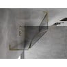 Mexen Mist L cabine de douche pentagonale pivotante 80 x 80 cm, transparent, doré - 8A8L-080-080-50-00