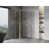 Mexen Mist L cabine de douche pentagonale pivotante 100 x 100 cm, transparent, dorée - 8A8L-100-100-50-00