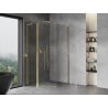 Mexen Mist L cabine de douche pentagonale asymétrique battante 80 x 90 cm, transparent, doré - 8A8L-080-090-50-00