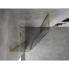 Mexen Mist L cabine de douche pentagonale pivotante 90 x 90 cm, transparent, or brossé - 8A8L-090-090-55-00