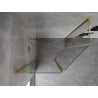 Mexen Mist L cabine de douche pentagonale asymétrique pivotante 100x90 cm, transparent, or brossé - 8A8L-100-090-55-00