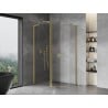 Mexen Mist L cabine de douche pentagonale asymétrique pivotante 100x90 cm, transparent, or brossé - 8A8L-100-090-55-00