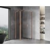Mexen Mist L cabine de douche pentagonale à charnière 90 x 90 cm, transparent, cuivre brossé - 8A8L-090-090-65-00
