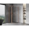 Mexen Mist L cabine de douche pentagonale pivotante 100 x 100 cm, transparent, cuivre brossé - 8A8L-100-100-65-00