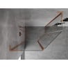 Mexen Mist L cabine de douche pentagonale asymétrique pivotante 100x80 cm, transparent, cuivre brossé - 8A8L-100-080-65-00