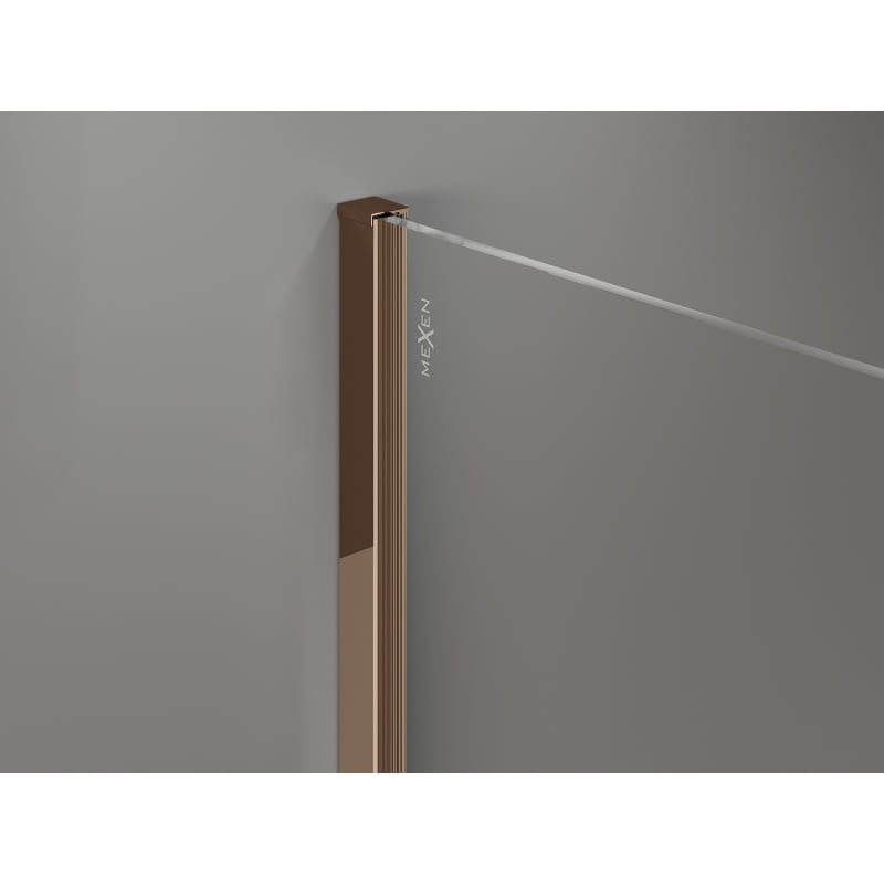 Mexen cornière murale pour paroi de douche 8 mm, or rose - 800-00-60