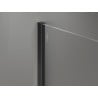 Mexen listwa murale pour paroi de douche 8 mm, noire - 800-00-70